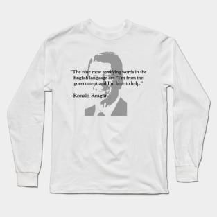 Reagan: Nine Most Terrifying Words Long Sleeve T-Shirt